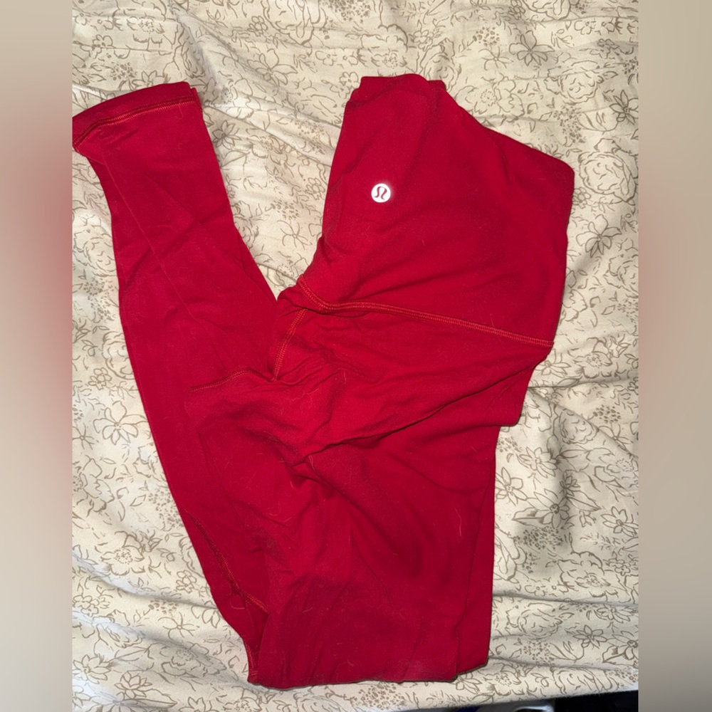 lululemon athletica Red align leggings
